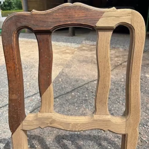 chaise avant après aérogommage