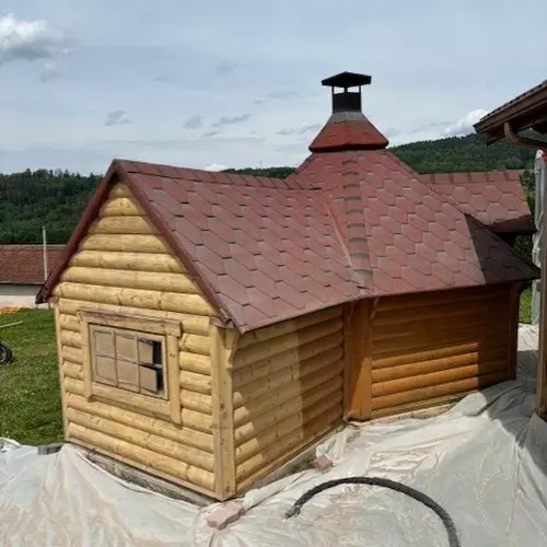 mini chalet aérogommage